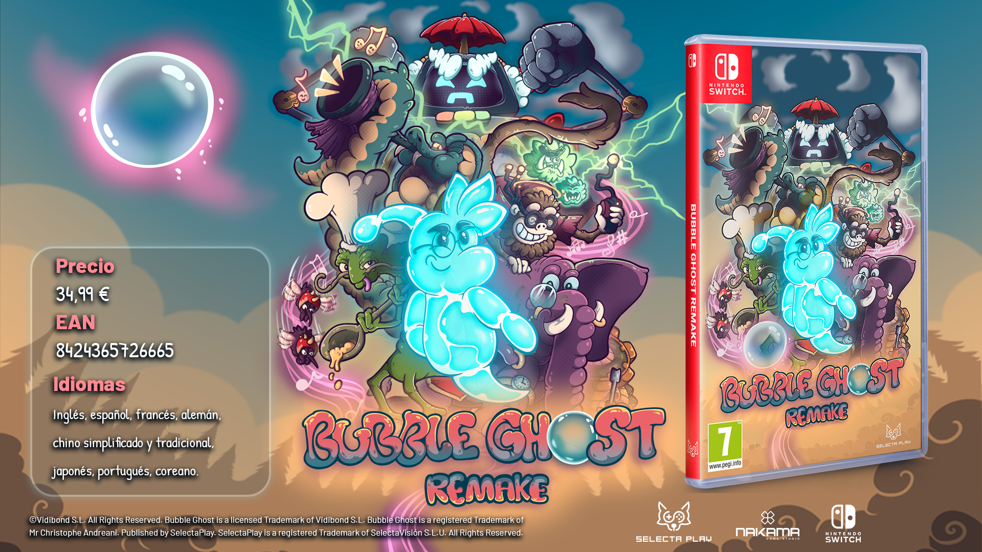 Bubble Ghost Remake Nintendo Switch