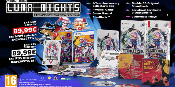Touhou Luna Nights will have a special limited edition for its 5th Anniversary